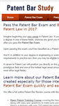 Mobile Screenshot of patentbarstudy.com