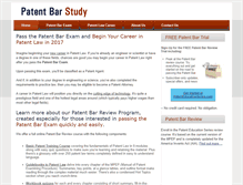 Tablet Screenshot of patentbarstudy.com